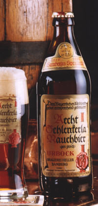 Aecht Schlenkerla Urbock 16.9oz bottle & 300mL glass.